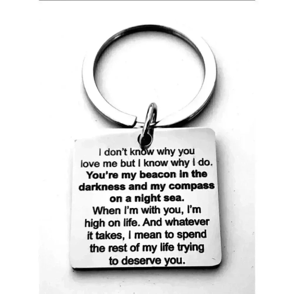 To My Love You're My Beacon In The Darkness .... Keychain